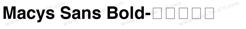 Macys Sans Bold字体转换